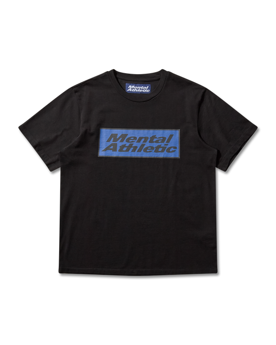 Front view of Mental Athletic Logo Box cotton tee, casual and performance-ready t-shirt.