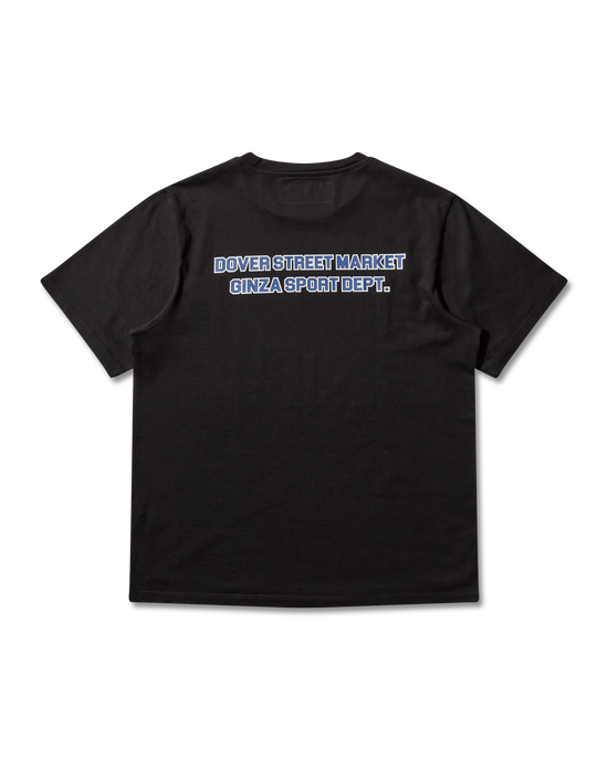 Back view of Mental Athletic Logo Box Path Logo Tee in breathable cotton fabric.