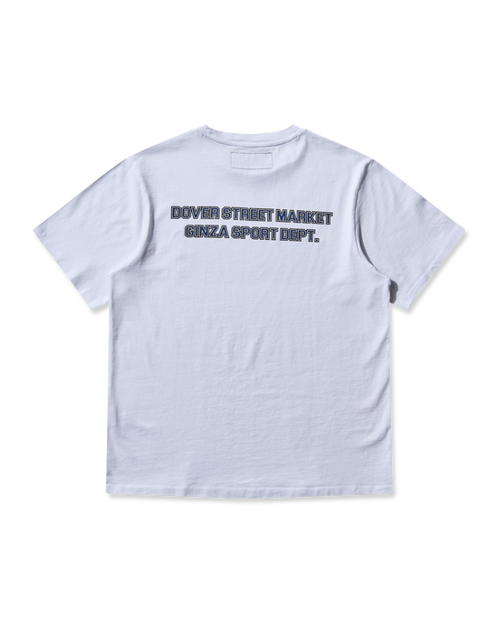 Back view of Mental Athletic Logo Box Path Logo Tee in breathable cotton fabric.