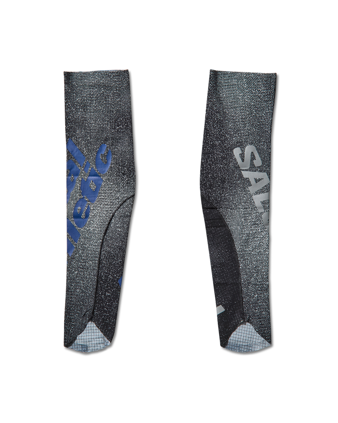 Front and back view of WIND RUSH ARM SLEEVES Mental Athletic, compression trail sleeves with lightweight ergonomic design