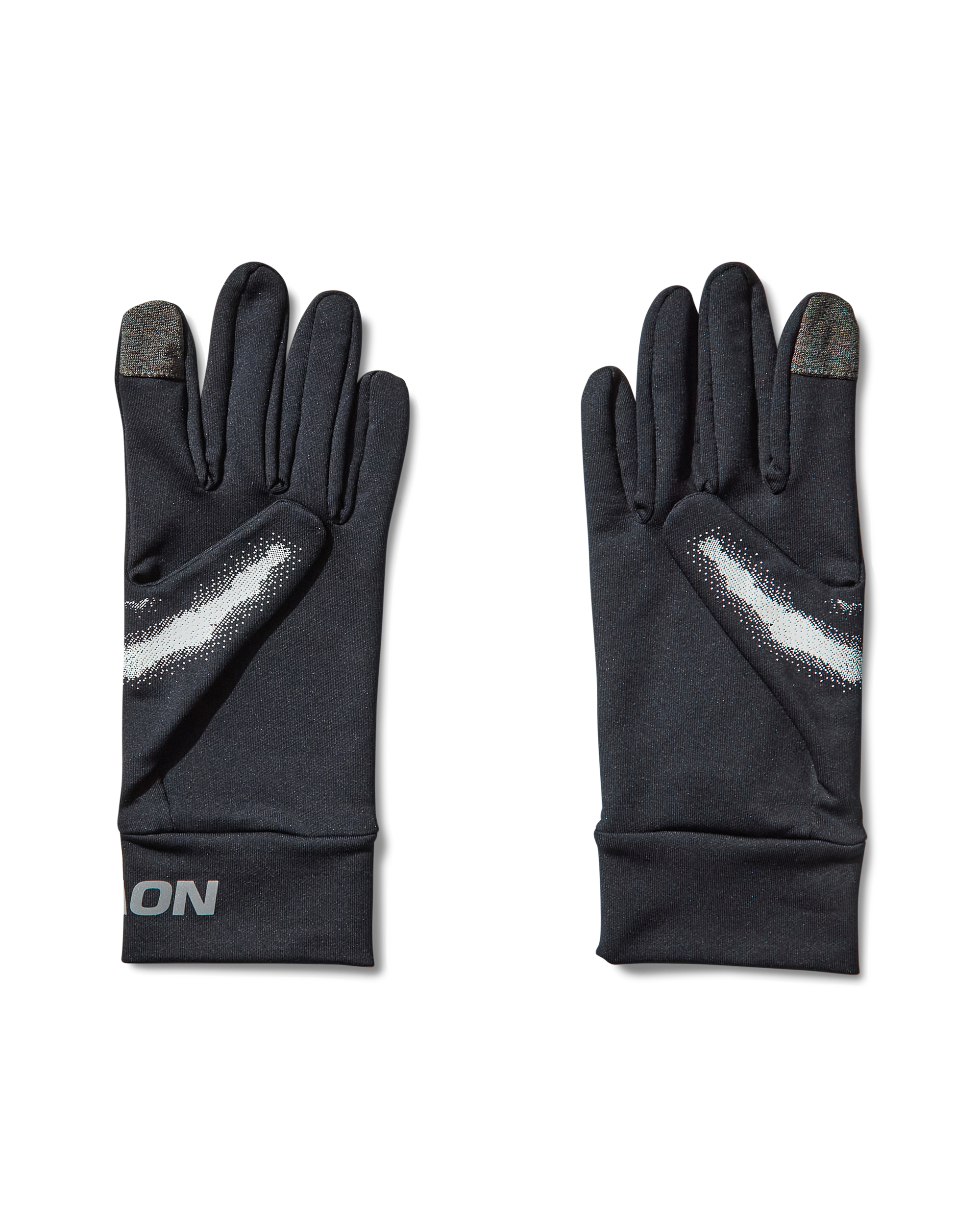 Pair of BURNT KNUCKLES GLOVES MENTAL ATHLETIC in black, performance trail gloves with endurance warmth and precision fit