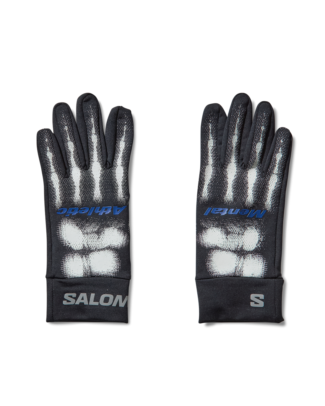 Mental Athletic BURNT KNUCKLES GLOVES, black technical trail gloves with modern design, touchscreen-ready and protective