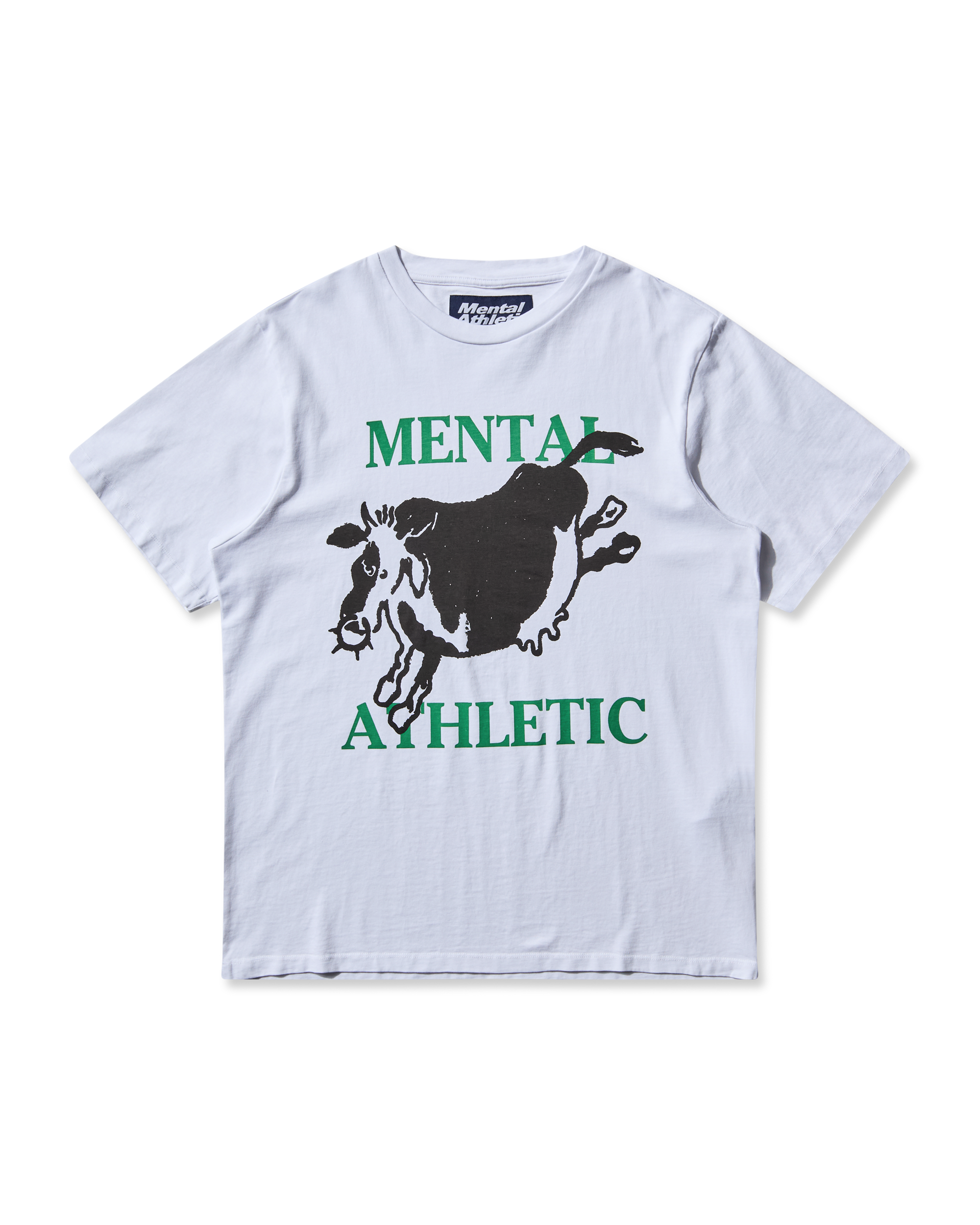 Front view of Mental Athletic PRINTED TEE TOKYO, breathable cotton tee for running and streetwear style.