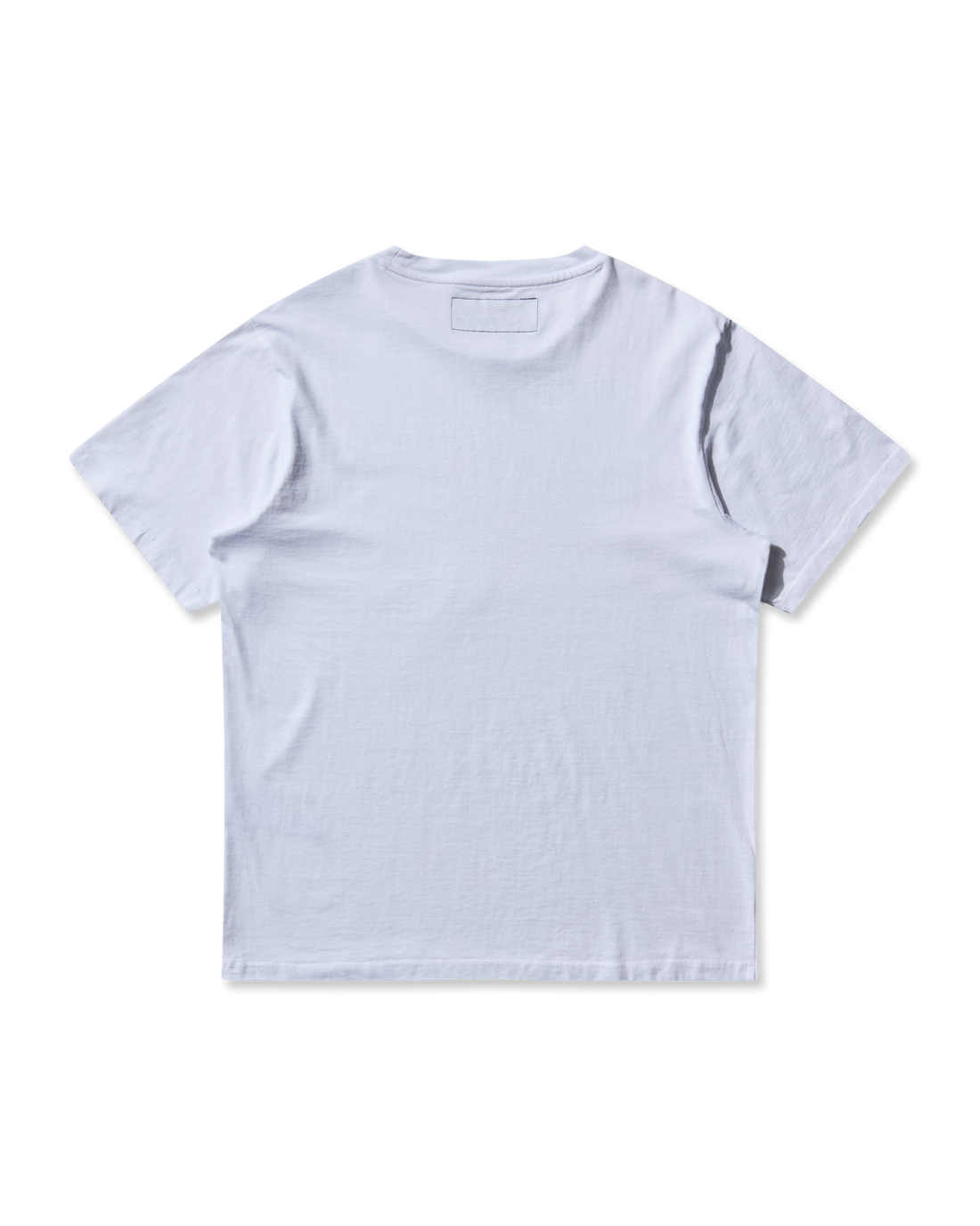 Back detail of PRINTED TEE TOKYO Mental Athletic, lightweight activewear cotton t-shirt.
