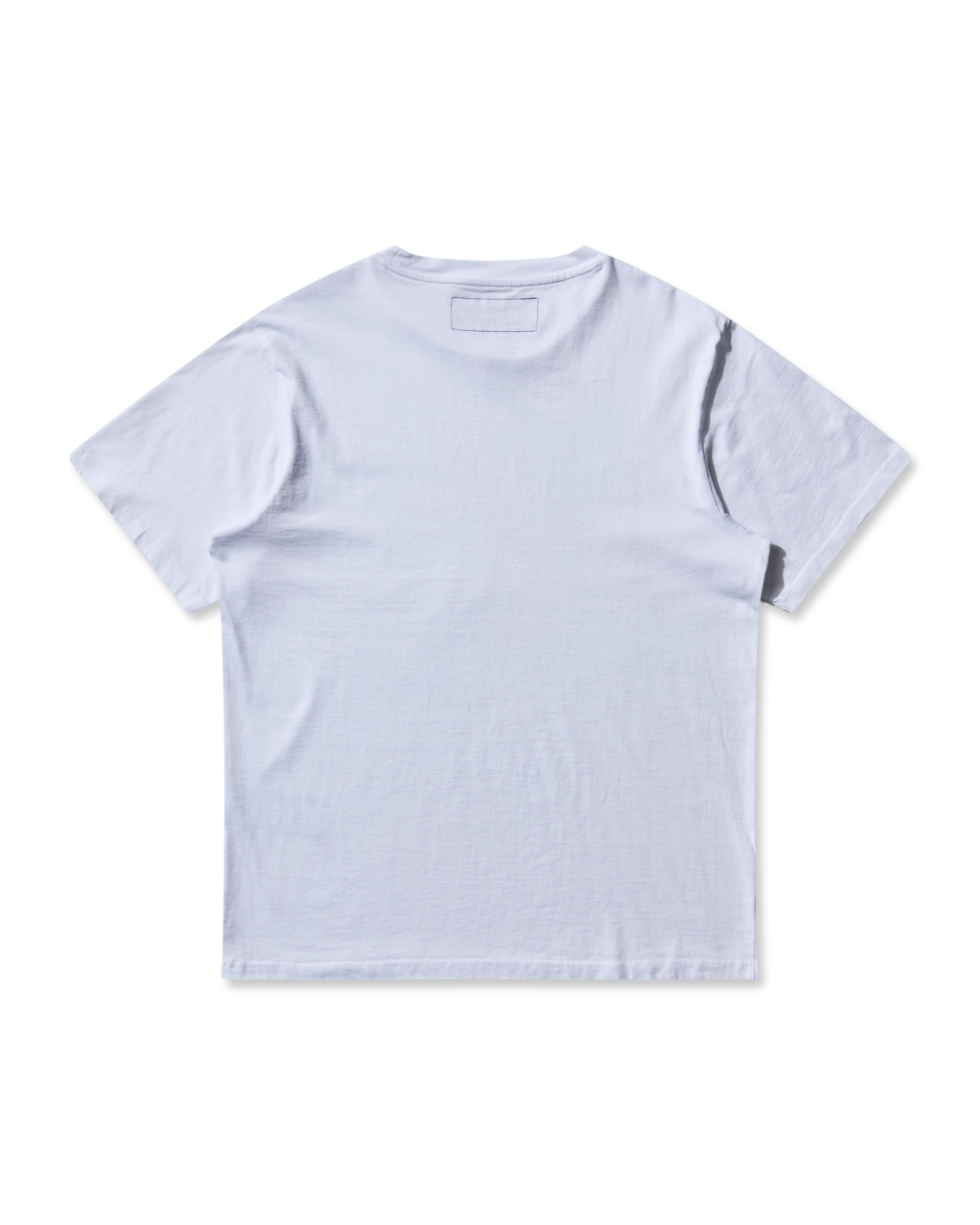 Back detail of PRINTED TEE TOKYO Mental Athletic, lightweight activewear cotton t-shirt.