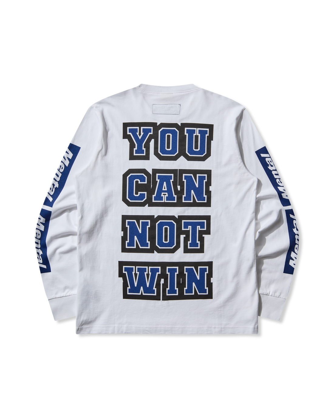 Mental Athletic Long Sleeve Monogram Tee back view showing plain design and regular fit.