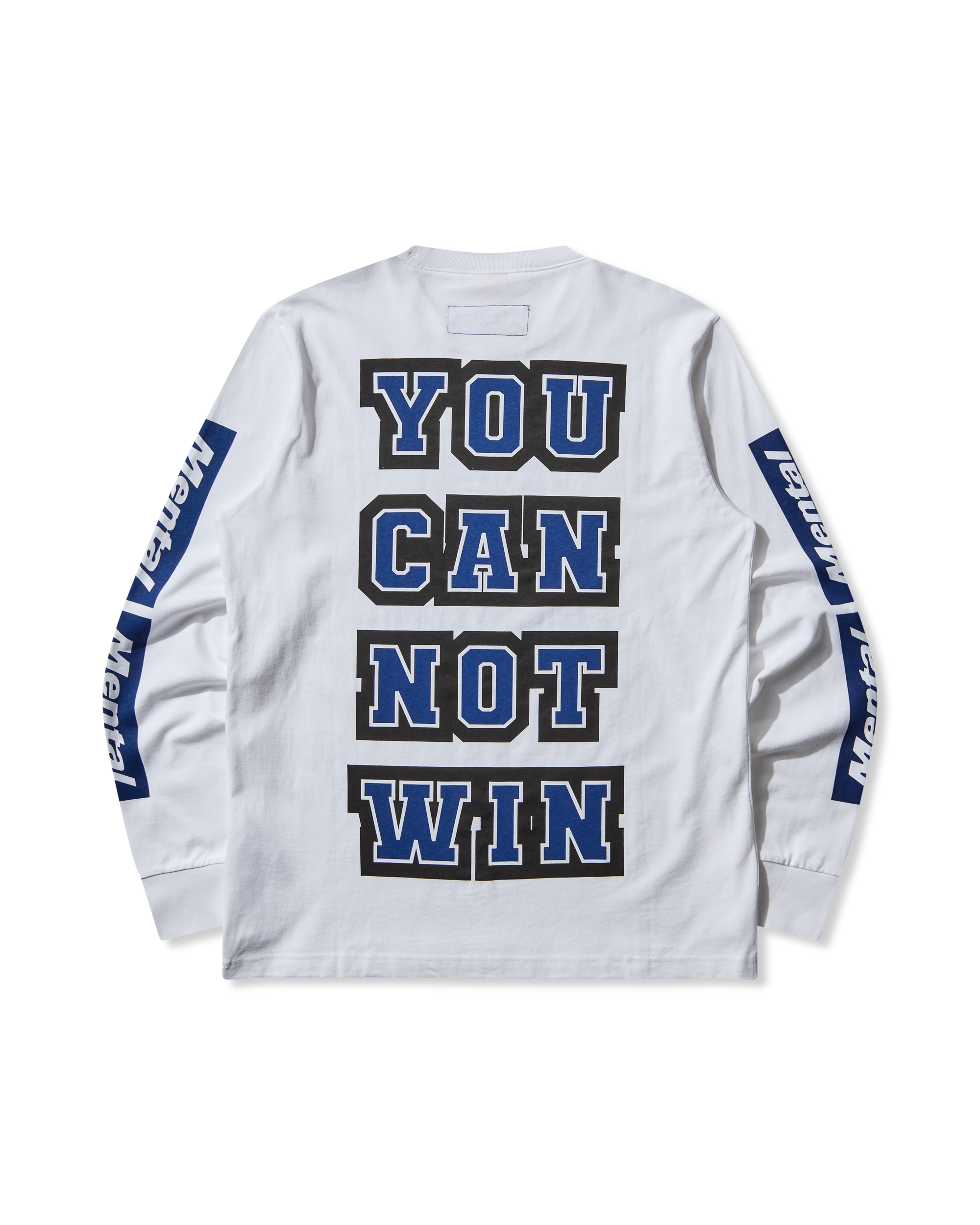 Mental Athletic Long Sleeve Monogram Tee back view showing plain design and regular fit.