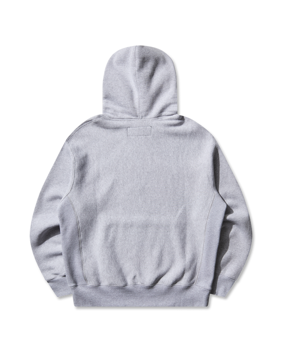 Back detail of WOLF HOODIE Mental Athletic, lightweight cotton hoodie with graphic detail.
