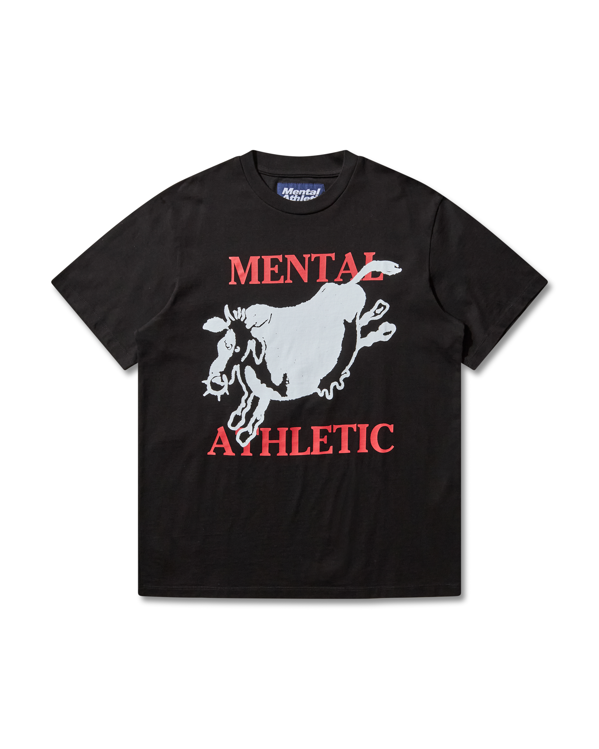 Front view of Mental Athletic PRINTED TEE TOKYO, breathable cotton tee for running and streetwear style.