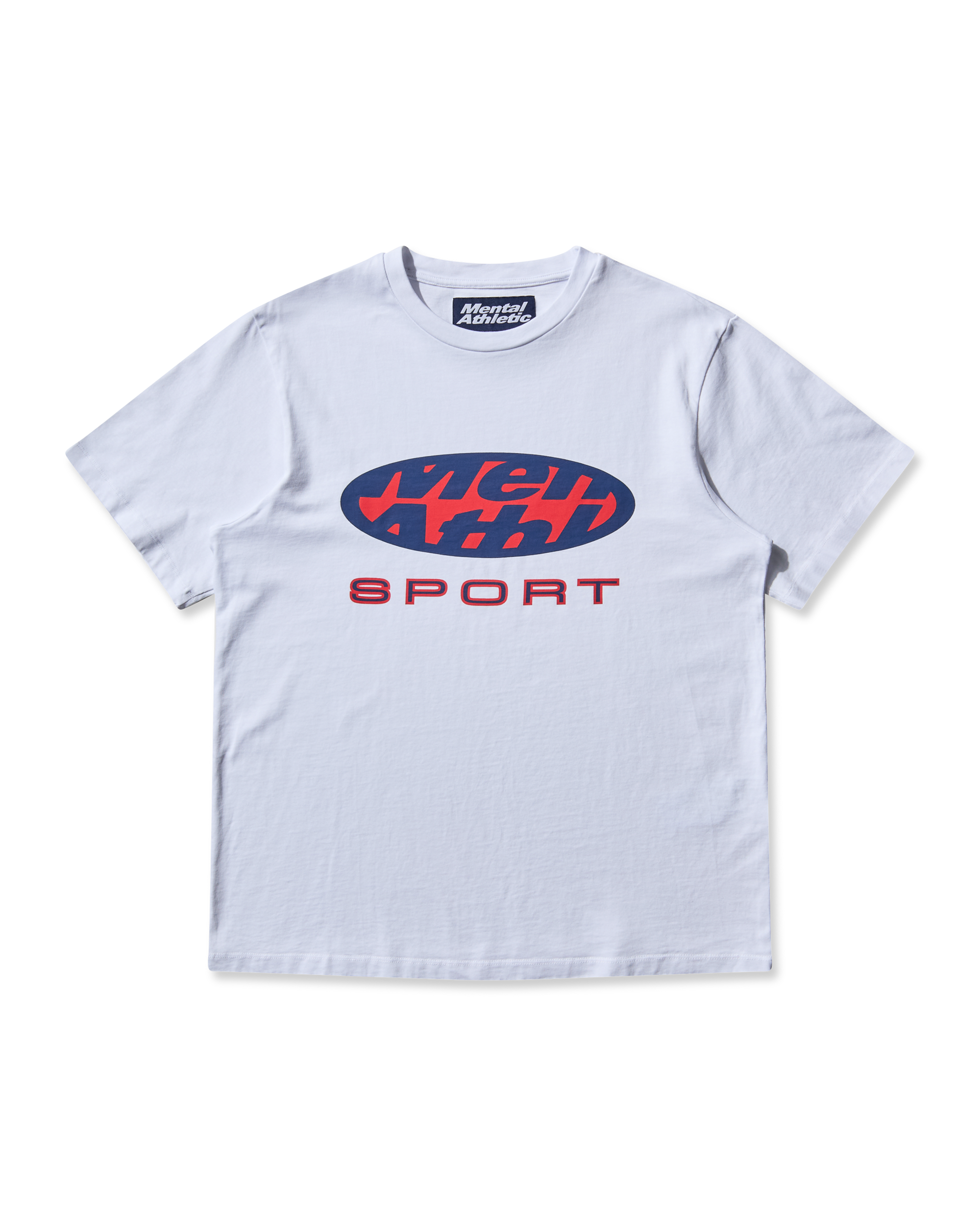 Front view of Mental Athletic SPORT TEE TOKYO, cotton performance t-shirt styled for active lifestyle.