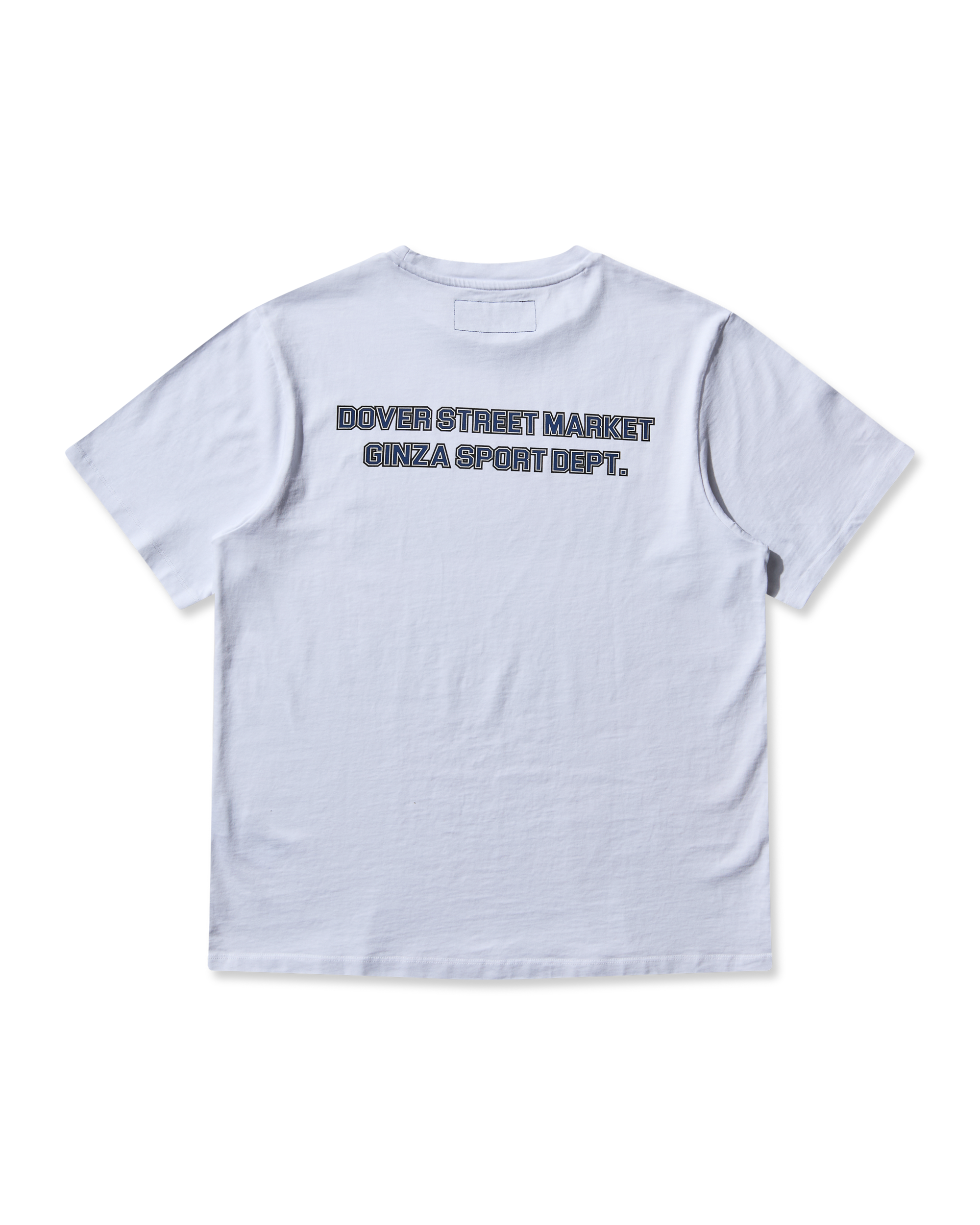 Back view of Mental Athletic Logo Box Path Logo Tee in breathable cotton fabric.