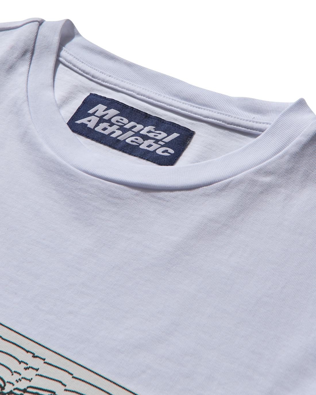 Mental Athletic IGUCHI LOGO BOX PATH LOGO TEE, cotton collaboration t-shirt with bold print design.