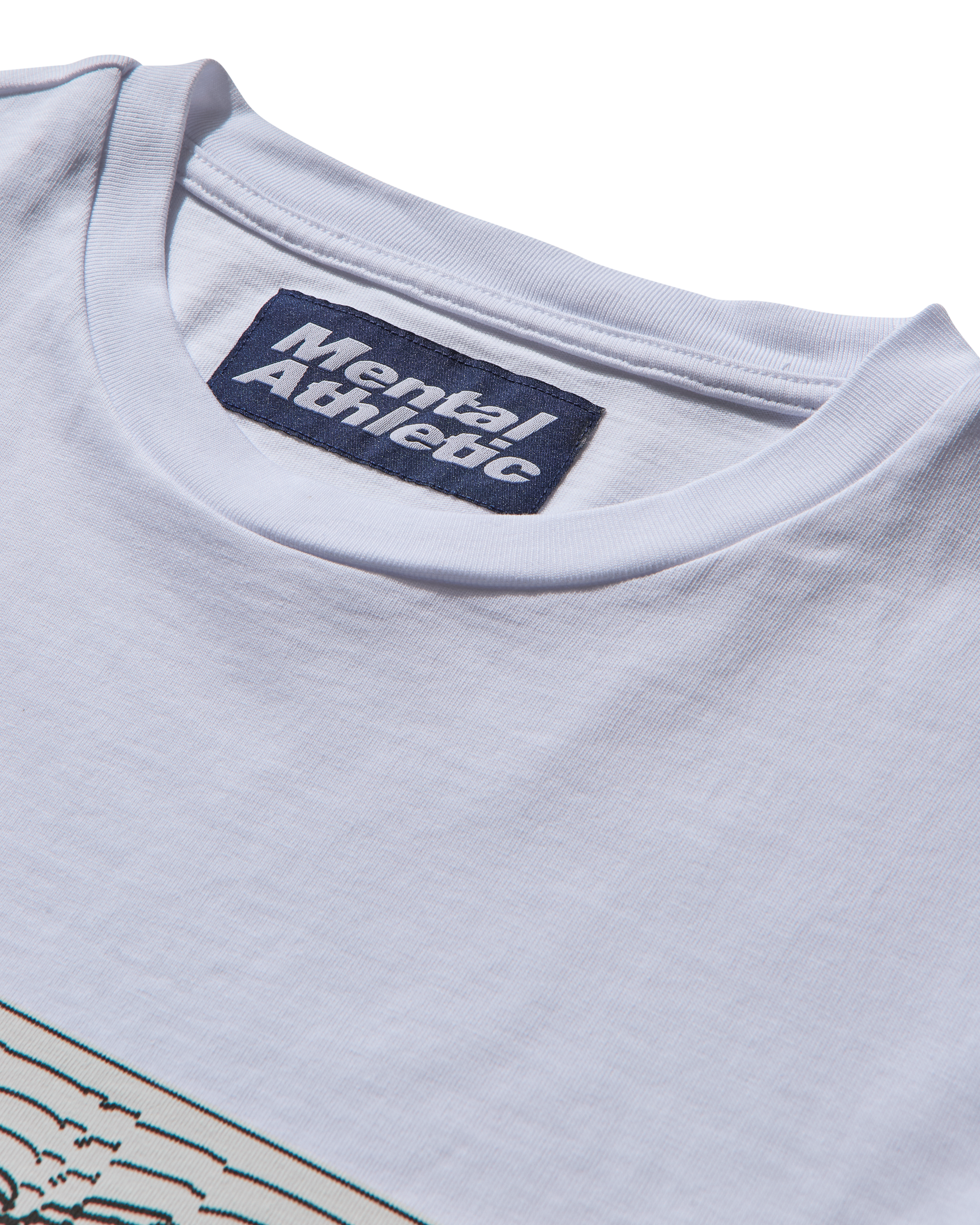 Mental Athletic IGUCHI LOGO BOX PATH LOGO TEE, cotton collaboration t-shirt with bold print design.