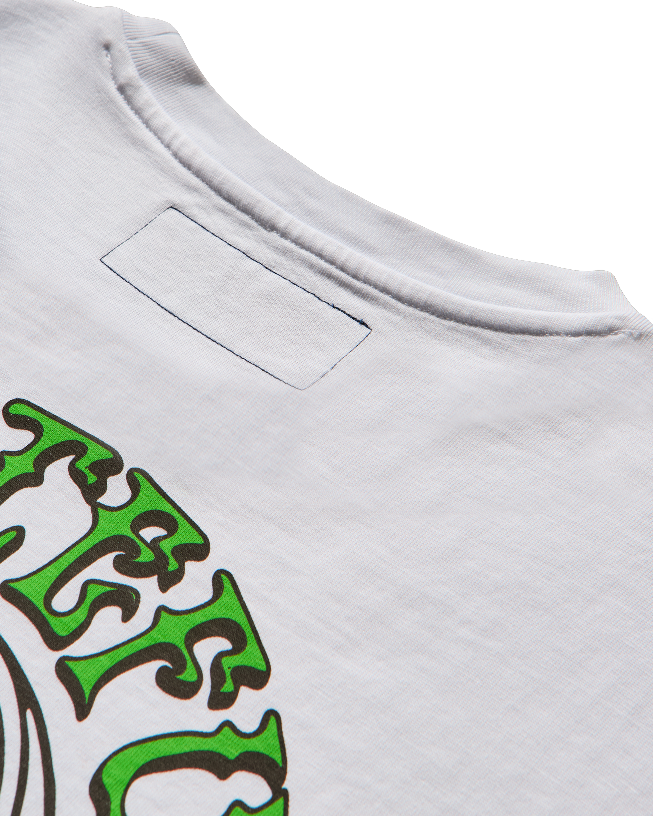 Flat lay of the Grateful Running T-shirt showing the oversized fit and back print.