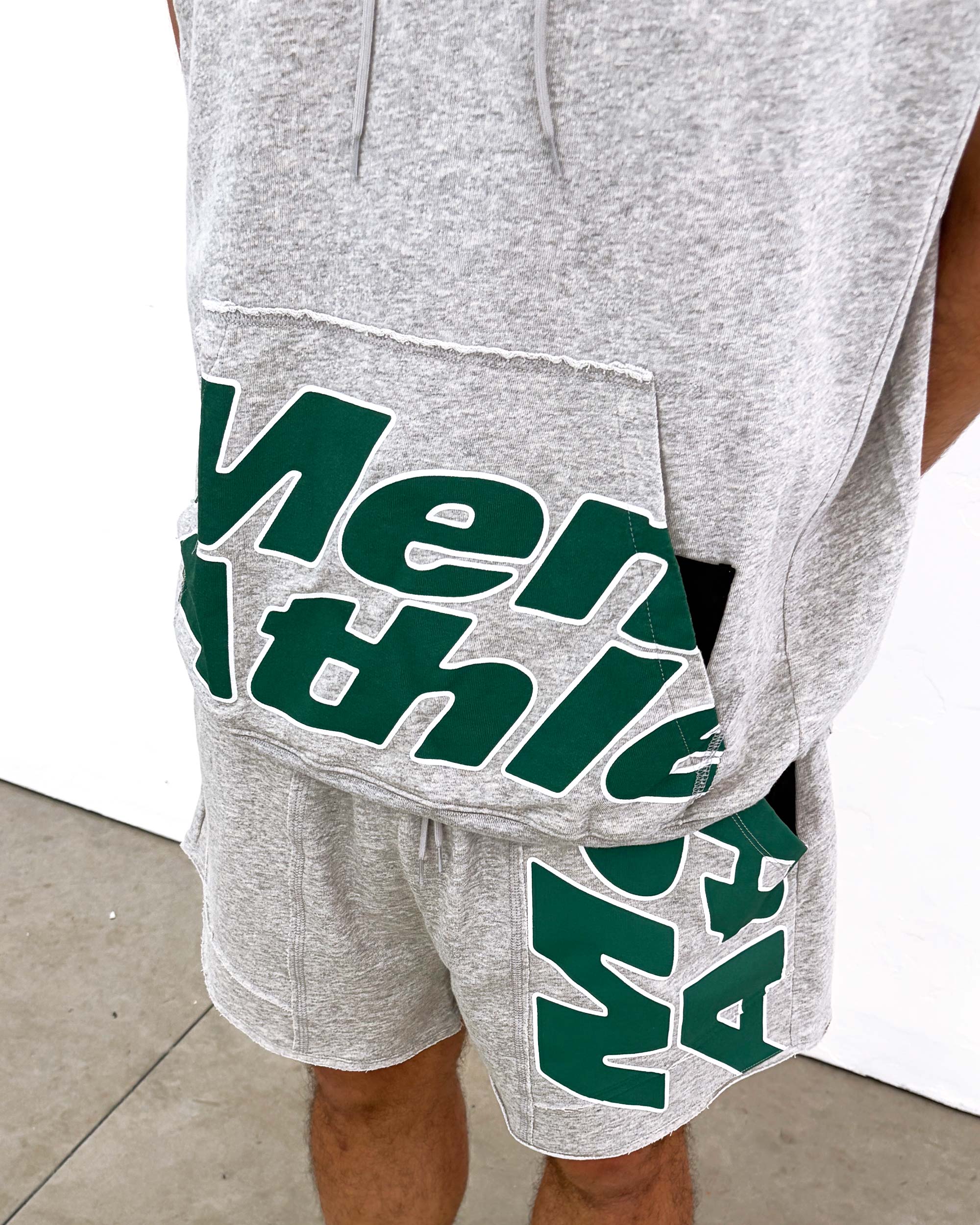 Overlogo Sleeveless Utility Hoodie