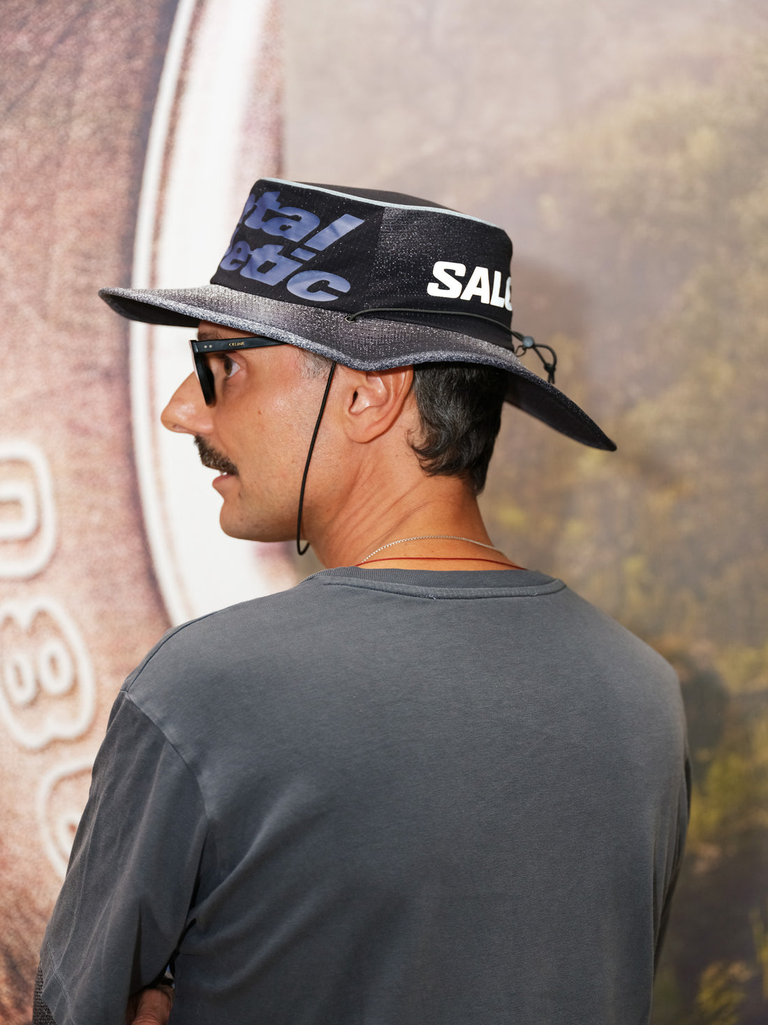 Close-up of Mental Athletic CHILL SHIELD SPEED BOB trail running cap worn, lightweight comfort and wide brim for outdoor adventures