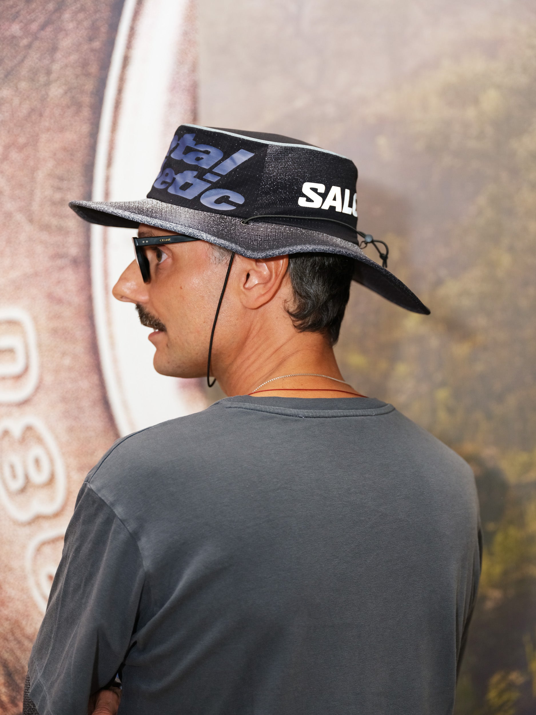 Close-up of Mental Athletic CHILL SHIELD SPEED BOB trail running cap worn, lightweight comfort and wide brim for outdoor adventures