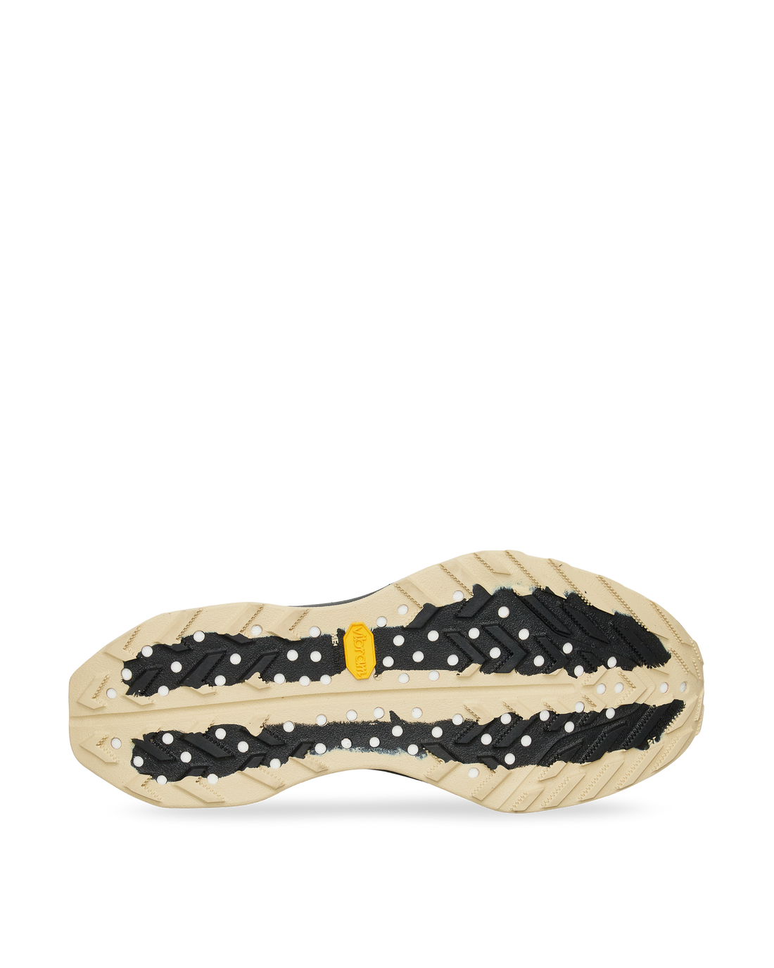 Detail of the ACG Ultrafly Trail SP Vibram® Lightbase outsole with aggressive lugs.