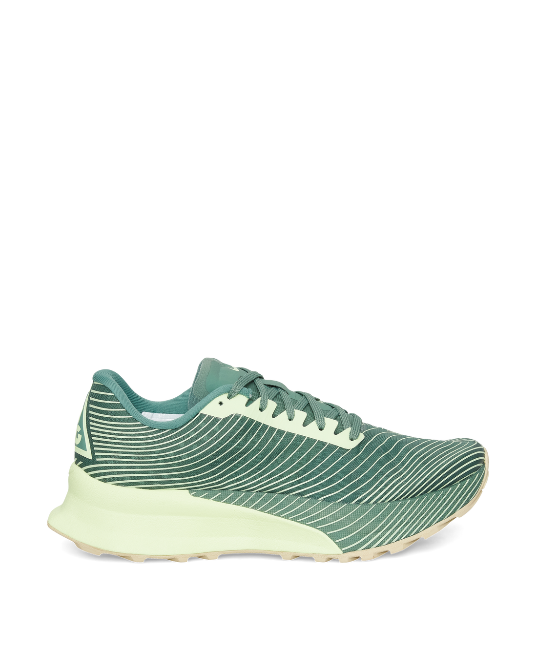 ACG Ultrafly Trail SP in dark green with a lime midsole and carbon plate.