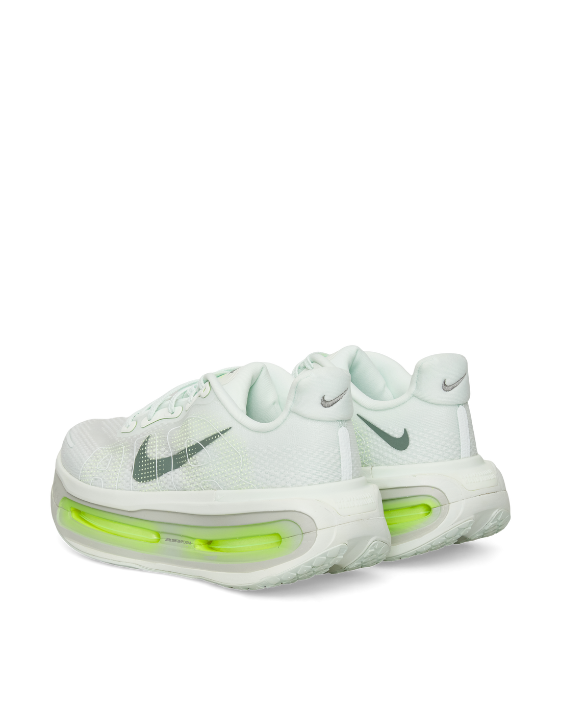 Rear view of Nike Vomero Premium highlighting dual Air Zoom cushioning.